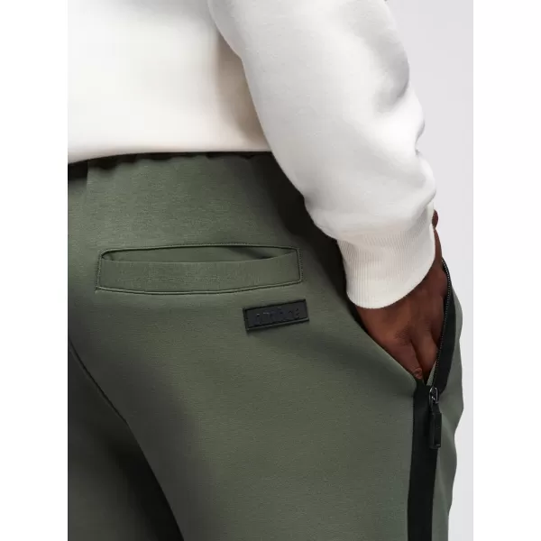  Moške trenirke OMBRE OM-PASK-0281 TEMNO OLIVNO ZELENA 