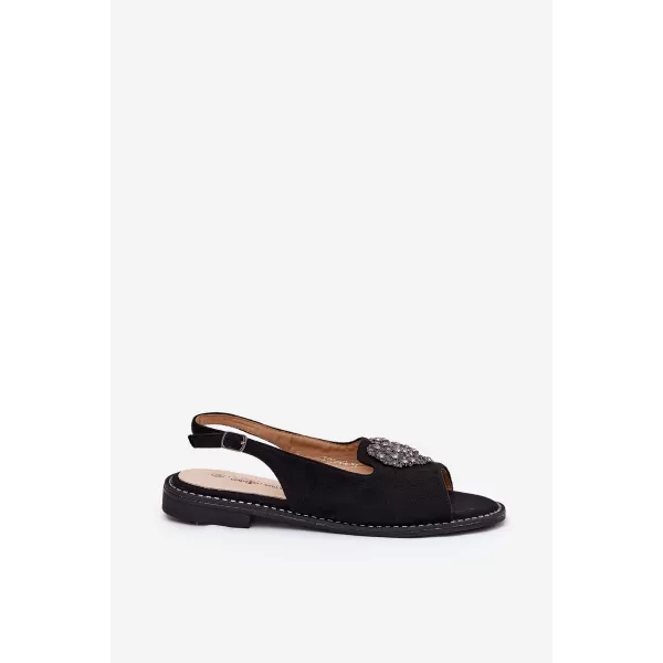  Ženske sandale S.BARSKI KV27-018 ČRNA 