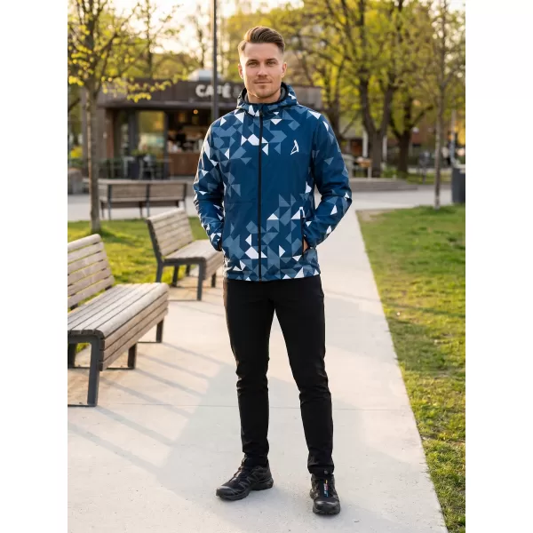  Moška vrhunska softshell jakna ALTISPORT VOJ/ALM108JACK01 MORNARSKO MODRA/BELA 