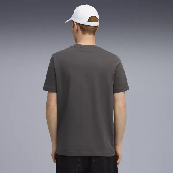  Moška majica s kratkimi rokavi PUMA TECH GRAPHIC TEE 688227-44 TEMNO SIVA 