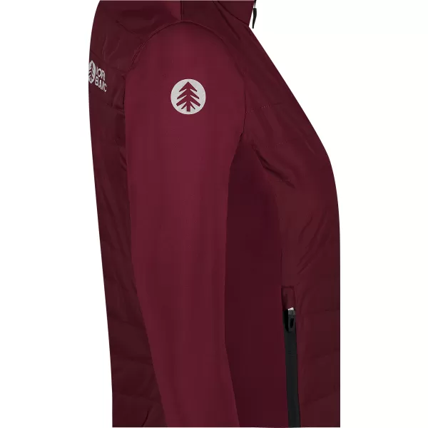  Ženska športna jakna NORDBLANC HINTER NBWJL8361 BORDO 