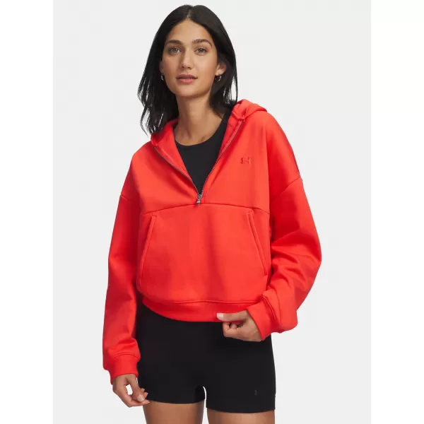  Ženski pulover UNDER ARMOUR UA ICON FLEECE HZ HOODIE RDEČA 