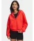 Ženski pulover UNDER ARMOUR UA ICON FLEECE HZ HOODIE RDEČA