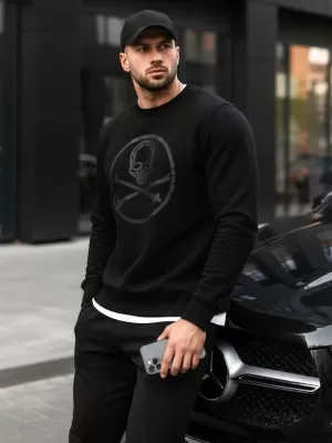 Moški pulover DSTREET BX5948 ČRNA
