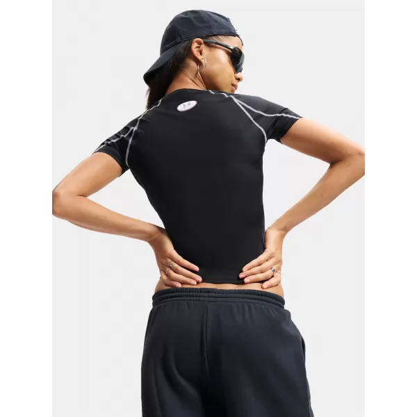  Ženska majica s kratkimi rokavi UNDER ARMOUR HEATGEAR ELITE SS 6015368-008 ČRNA 