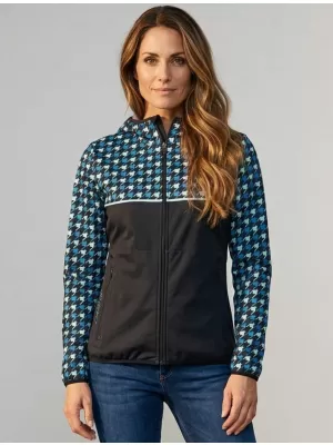 Ženska vrhunska softshell jakna ALTISPORT VOJ/ALW048JACK01 ČRNA IN MODRA
