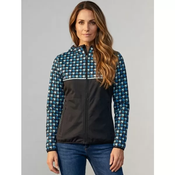  Ženska vrhunska softshell jakna ALTISPORT VOJ/ALW048JACK01 ČRNA IN MODRA 
