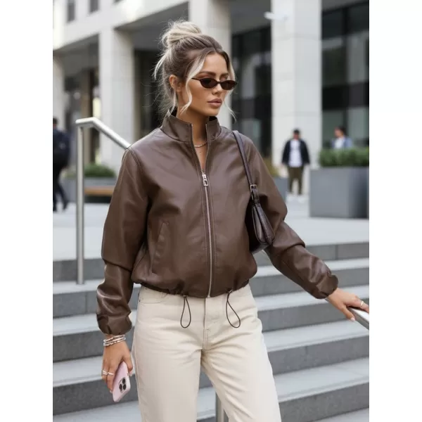  Ženska jakna DSTREET TY5596 RJAVA 