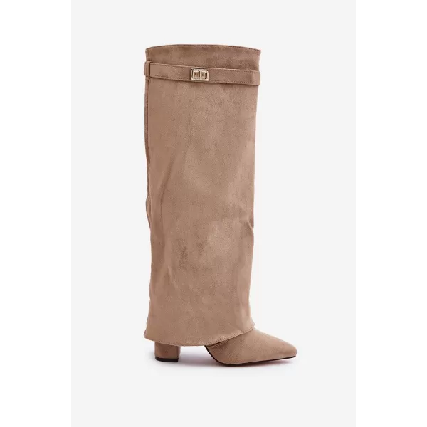  Ženski čevlji s peto BOTO EVYRA 38561 KAKI 