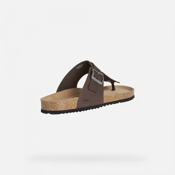  Moški copati GEOX SANDAL GHITA G002573 TEMNO RJAVA 