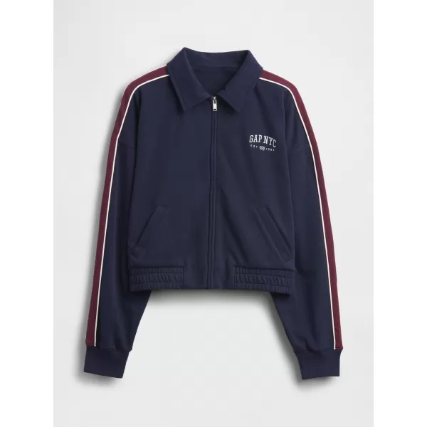  Ženska jakna GAP LOGO TRACK JACKET 799269-01 MORNARIŠKA UNIFORMA 