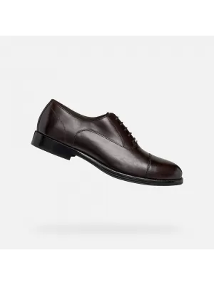 Moški klasični čevlji GEOX BARBERIGO G014409 TEMNO RJAVA