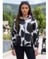 Ženska jakna ALTISPORT HELSIE ČRNO/BELO