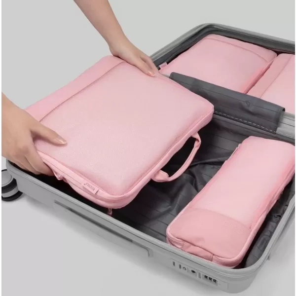  Kovček HEYS Ecotex Compression Packing Cube 4 Pc Set ROZA PESEK 