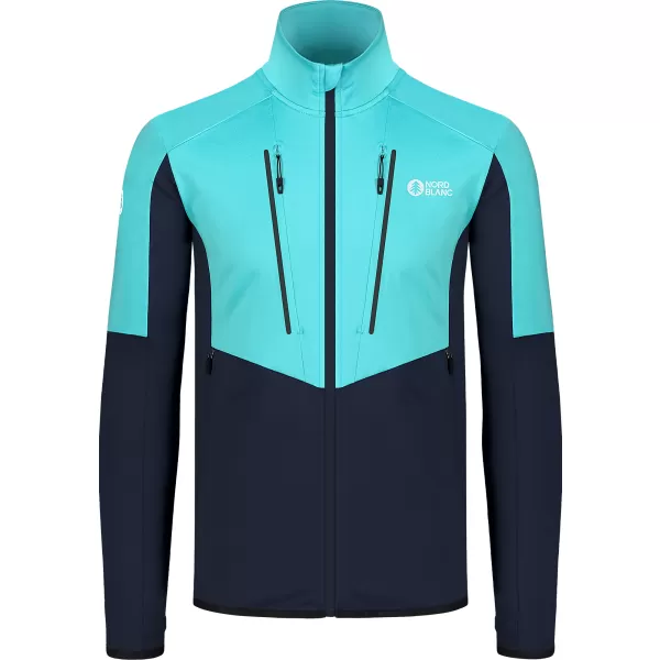  Moški powerfleece pulover NORDBLANC GROAN NBWFM8282 SVETLO MODRA 