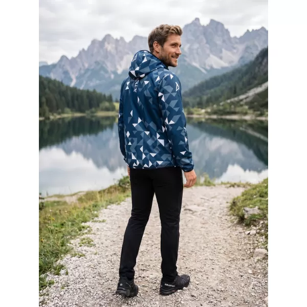  Moška vrhunska softshell jakna ALTISPORT VOJ/ALM108JACK01 MORNARSKO MODRA/BELA 