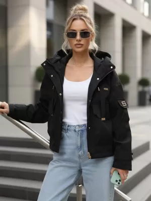 Ženska jakna DSTREET TY5636 ČRNA