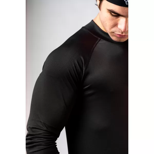  Brezšivna majica z dolgimi rokavi POWER 901 BLACK Nebbia 