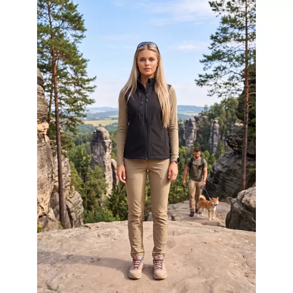  Ženski softshell telovnik ALTISPORT NoPrint NP/ALW965 ČRNA 