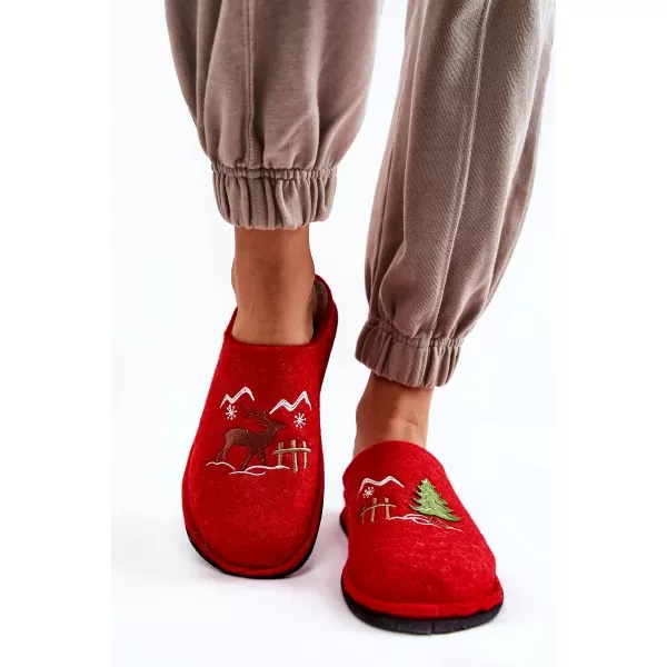  Ženski natikači BIG STAR KK276017 RDEČA/BEŽ Big Star Shoes 