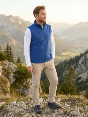 Moški softshell telovnik ALTISPORT NoPrint NP/ALM865 KRALJEVSKO MODRA