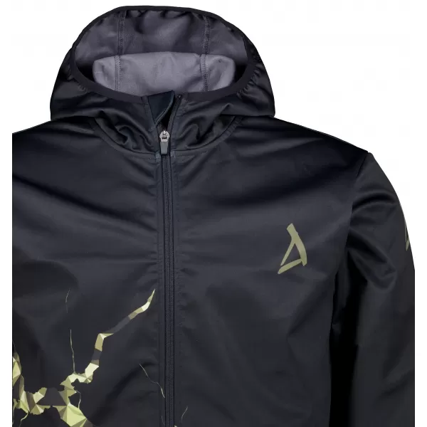  Moška vrhunska softshell jakna ALTISPORT VOJ/ALM129JACK01 ČRNA/VOJAŠKA 