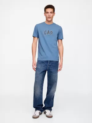 Moška majica s kratkimi rokavi GAP NEW ARCH LOGO TEE 570044-36 MEHKA KORUZNICA
