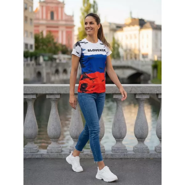  Ženska vrhunska majica s kratkimi rokavi ALTISPORT VOJ/ALW036SI/TR01 SLOVENIJA 