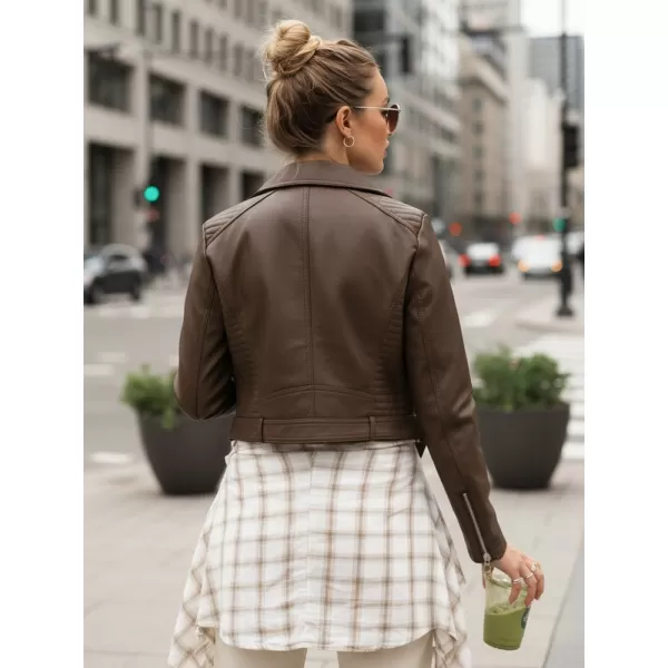  Ženska jakna DSTREET TY5537 RJAVA 