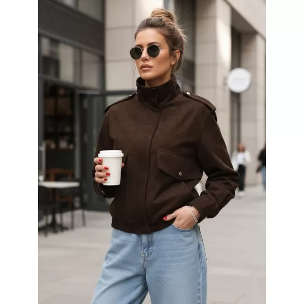  Ženska jakna DSTREET TY5571 RJAVA 