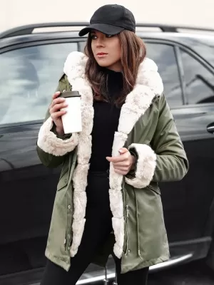 Ženska jakna DSTREET TY4782 ZELENA