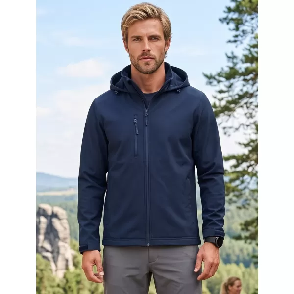  Moška softshell jakna ALTISPORT NoPrint NP/ALM845 MORNARSKO MODRA 