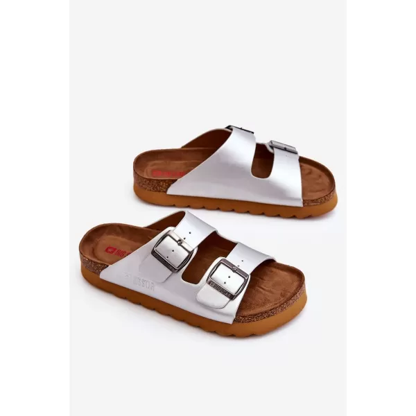  Ženski natikači BIG STAR LL274476 SILVER Big Star Shoes 