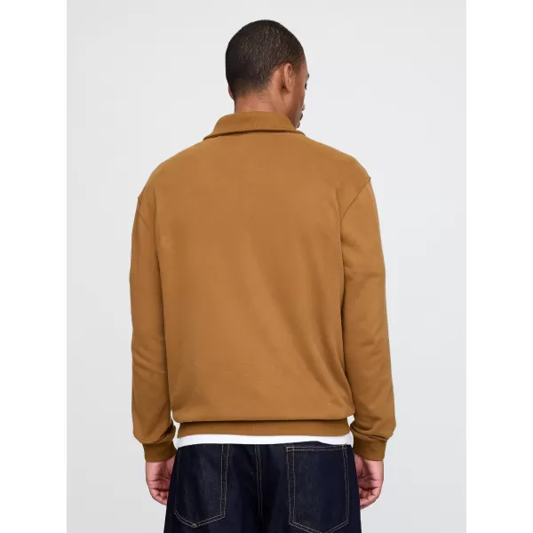 Moški pulover GAP POLO HALF ZIP SWEATSHIRT 744734-00 SVETLO RJAVA 