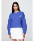 Ženski pulover GAP LOGO HORSESHOE SWEATSHIRT 767368-02 BLEŠČEČE MODRA
