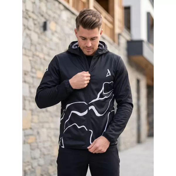  Moška vrhunska softshell jakna ALTISPORT VOJ/ALM073JACK01 ČRNA 