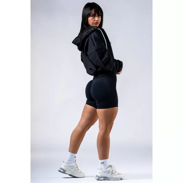  Pulover s kapuco na zadrgo POWER 895 BLACK Nebbia 