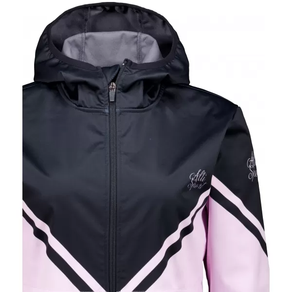  Ženska vrhunska softshell jakna ALTISPORT VOJ/ALW101JACK01 ROŽNATO ČRNA 