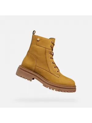 Ženski gležnjarji GEOX IRIDEA G009240 JANTAR