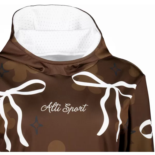  Ženski premium božični pulover ALTISPORT VOJ/ALWVN10MI01 RJAVA 