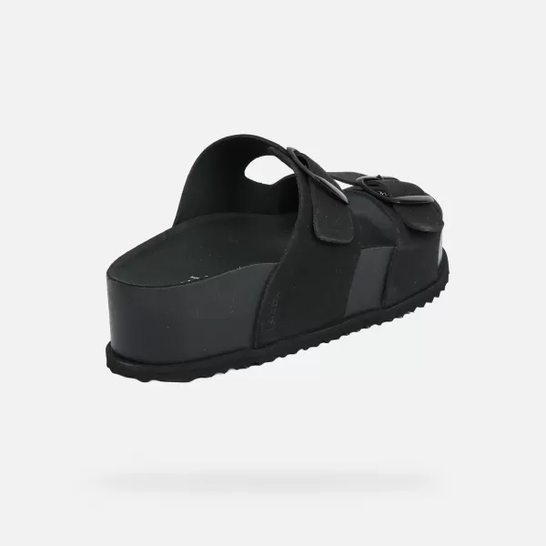  Ženski copati GEOX SANDYBETT HIGH G012956 ČRNA 