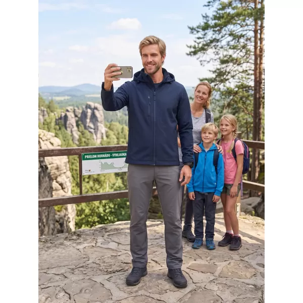  Moška softshell jakna ALTISPORT NoPrint NP/ALM845 MORNARSKO MODRA 