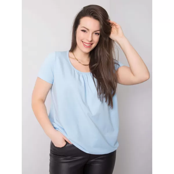  Ženska majica s kratkimi rokavi BASIC FEEL GOOD RV-TS-6320.85P SVETLO MODRA 