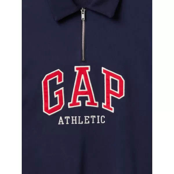  Moški pulover GAP POLO HALF ZIP SWEATSHIRT 744734-01 MORNARIŠKA UNIFORMA 