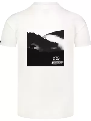 Moška majica s kratkimi rokavi NORDBLANC NOTHINGNESS NBSMT8150 BELA