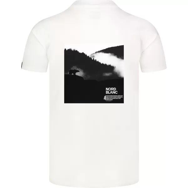  Moška majica s kratkimi rokavi NORDBLANC NOTHINGNESS NBSMT8150 BELA 
