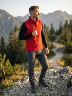 Moški softshell telovnik ALTISPORT NoPrint NP/ALM865 RDEČA