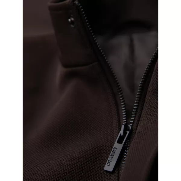  Moški plašč OMBRE OM-COWC-0136 TEMNO RJAVA 