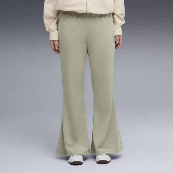  Ženske hlače PUMA WARDROBE ESS FLARED PANTS 632045-82 LUKS VOJSKA 