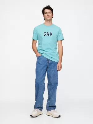 Moška majica s kratkimi rokavi GAP NEW ARCH LOGO TEE 570044-34 ZMRZNJENO MODRA